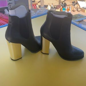 Black ankle boots